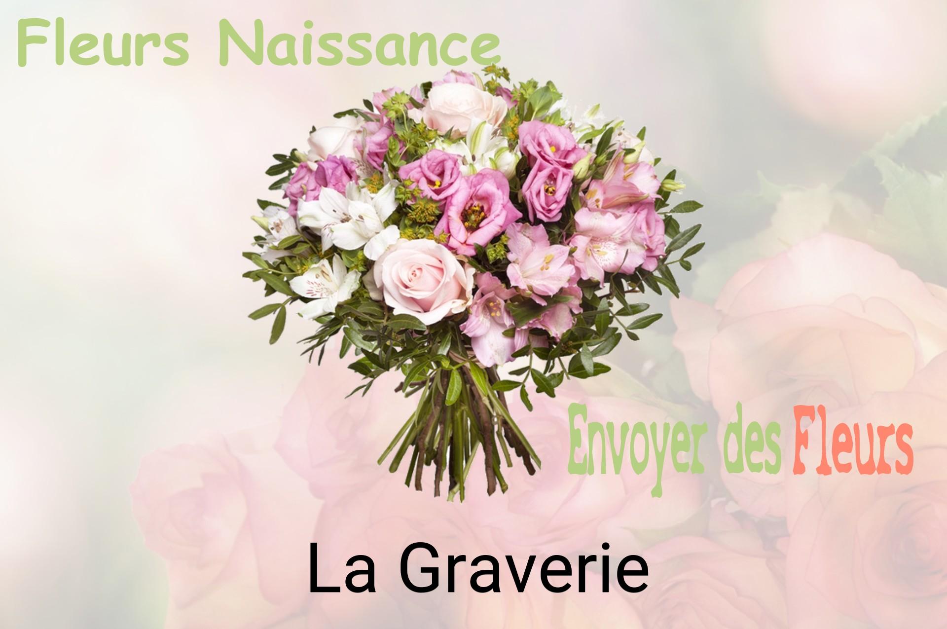 Bouquet de fleurs de naissance livré à La Graverie